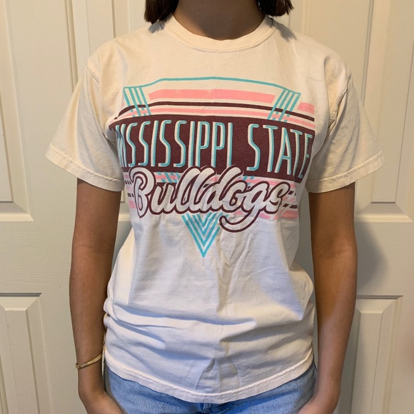 Comfort Colors Tops - Mississippi State Bulldogs T-Shirt